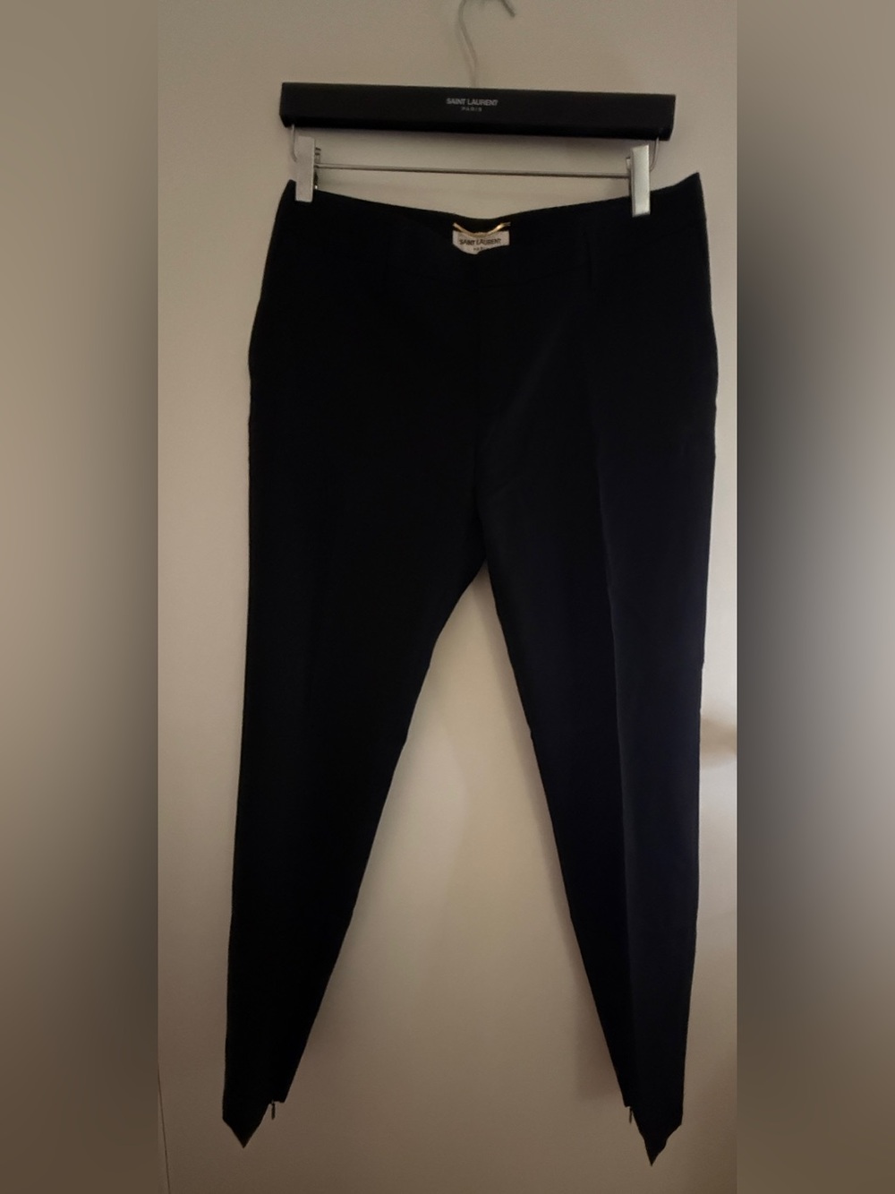 Saint Laurent Black Gabardine Pants for women